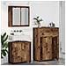 Set di mobili per il bagno con cassetto 3 pcs Legno vecchio - Foto miniatura 4