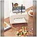 Porta Fazzoletti Multifunzionale Con Supporto Per Telefono E Contenitore - Elegante Dispenser In Abs Beige - Foto miniatura 5
