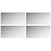Dischi Quadrati 4 pcs Argento 100 x 50 cm Alluminio - Foto miniatura 1