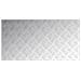 Dischi Quadrati 4 pcs Argento 100 x 50 cm Alluminio - Foto miniatura 5