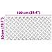 Dischi Quadrati 4 pcs Argento 100 x 50 cm Alluminio - Foto miniatura 8