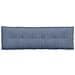 Cuscino per Schiena Blu 160 x 50 cm Tessuto in Cords - Foto miniatura 6