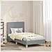 Struttura letto bambini con testata Grigio chiaro 80 x 160 cm - Foto miniatura 2