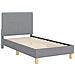 Struttura letto bambini con testata Grigio chiaro 80 x 160 cm - Foto miniatura 4