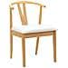 Sedia da pranzo 2 pcs Naturale e chiaro Legno di gomma solido - Foto miniatura 4