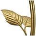 Tavolino A 3 Ripiani Leaf In Ferro Oro E Vetro Ø54x69 Cm - Foto miniatura 4