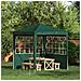 Parete per tenda da festa 2 pcs 200 x 195 cm Verde PE e Acciaio - Foto miniatura 2