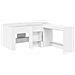 Letto alto per bambini con scrivania Bianco 80 x 160 cm - Foto miniatura 1