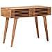 Scrivania Fatta a Mano Marrone Teak Legno di Acacia Massello - Foto miniatura 3
