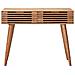 Scrivania Fatta a Mano Marrone Teak Legno di Acacia Massello - Foto miniatura 5