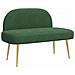Panchina imbottita con schienale Verde giungla 110 x 60 x 76 cm - Foto miniatura 1