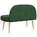 Panchina imbottita con schienale Verde giungla 110 x 60 x 76 cm - Foto miniatura 4
