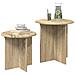Set tavolini 2 pcs Rovere Sonoma Legno ingegnerizzato - Foto miniatura 3