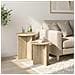 Set tavolini 2 pcs Rovere Sonoma Legno ingegnerizzato - Foto miniatura 4