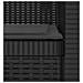 Poltrona a 1 Posto con Cuscino Aspetto Rattan PP Antracite - Foto miniatura 6
