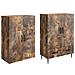 Set di armadi 2 pcs 66 x 34,5 x 95 cm Legno ingegnerizzato - Foto miniatura 3