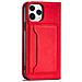 Custodia Magnetica Per Iphone 12 Pro Max, Portafoglio Per Carte, Supporto Per Carte, Rosso. - Foto miniatura 6