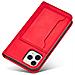 Custodia Magnetica Per Iphone 12 Pro Max, Portafoglio Per Carte, Supporto Per Carte, Rosso. - Foto miniatura 7