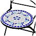 Sedie da Bistrot Pieghevoli 2 pz in Ceramica Blu e Bianco - Foto miniatura 7