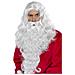 Set Di Parrucca E Barba Bianca Da Babbo Natale Per Adulti Taglia Unica - Foto miniatura 1