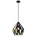Lampada A Sospensione Carlton 1 Bianco E Oro 49931 - Foto miniatura 1