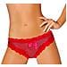 Slip Donna Rosso Brasiliana Comet Con Lucenti Pois E Bordi Merlettati - L-xl - Foto miniatura 1