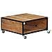 Tavolino da Salotto 70x70x32 cm in Legno Massello d'Acacia - Foto miniatura 8