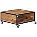 Tavolino da Salotto 70x70x32 cm in Legno Massello d'Acacia - Foto miniatura 9
