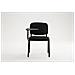 Sedia Conferenza Ken con Tavolino Richiudibile I Sedia Imbottita per Riunioni in Tessuto I Sedia Attesa Ufficio con Telaio in Metallo Nero - Foto miniatura 2