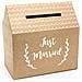 Partydeco - Urna In Cartone Kraft Casa Just Married - Foto miniatura 1