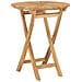 Tavolo Da Giardino Pieghevole Ø 60 Cm Legno Massello Di Teak - Foto miniatura 1