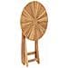 Tavolo Da Giardino Pieghevole Ø 60 Cm Legno Massello Di Teak - Foto miniatura 4
