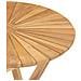 Tavolo Da Giardino Pieghevole Ø 60 Cm Legno Massello Di Teak - Foto miniatura 6