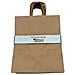 20 Sacchetti Marroni A Coste Paper Carrier Con Maniglie Twist Forti - Piccolo - 180x220x80mm 7 X3 X8.6 - Foto miniatura 3
