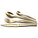 Set di Posate 16 pz Jet Champagne Pietra Slavata - Foto miniatura 3