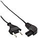16650X 0.5m Accoppiatore C7 CEE7/16 Nero cavo di alimentazione - Foto miniatura 1