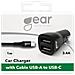 Caricabatterie 12-24v 2xusb 3.4a Cavo Usb-c 2.0 Nero 1m - Foto miniatura 2