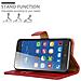 Custodia Compatibile Con Zte Blade L7 In Rosso Vinaccia - Coperchio Protettiva Con Chiusura Magnetica, Funzione Stand E Tasca Per Le Carte - Foto miniatura 2