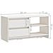 Mobile Porta Tv Bianco 80x31x39 Cm In Legno Massello Di Pino - Foto miniatura 5