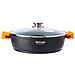 Wecook Ecochef Casseruola Bassa 40cm Induzione, Coperchio Di Vetro, Antiaderente Alluminio Fuso  Nero - Foto miniatura 1