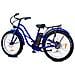 Atalaya - Blu - 250w / 20ah - Bicicletta Elettrica Vintage Cruiser Custom Fat Bike - Foto miniatura 3