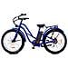 Atalaya - Blu - 250w / 20ah - Bicicletta Elettrica Vintage Cruiser Custom Fat Bike - Foto miniatura 4
