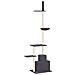 Albero Per Gatti Pavimento Soffitto Grigio Scuro 250,5-276,5 Cm - Foto miniatura 4