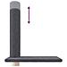 Albero Per Gatti Pavimento Soffitto Grigio Scuro 250,5-276,5 Cm - Foto miniatura 6
