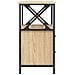Comodino Rovere Sonoma 34x35,5x70 Cm In Legno Multistrato - Foto miniatura 6