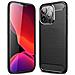 Custodia B-case Tpu Silicone Cover Case Per Apple Iphone 15 Pro Carbon Metal Black - Foto miniatura 1