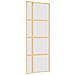 Porta Scorrevole Dorata 76x205 Vetro Smerigliato Esg Alluminio - Foto miniatura 2