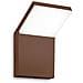 Applique Da Parete Contemporaneo Style Alluminio Coffee Led 9w 3000k Ip54 - Foto miniatura 1