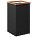 Fioriera Nera 40x40x80 Cm In Polyrattan - Foto miniatura 2