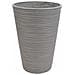 Vaso Tondo Alto Grande Da Giardino In Fibra Di Argilla Ø41x60 Cm Zinnia - Black - Foto miniatura 1